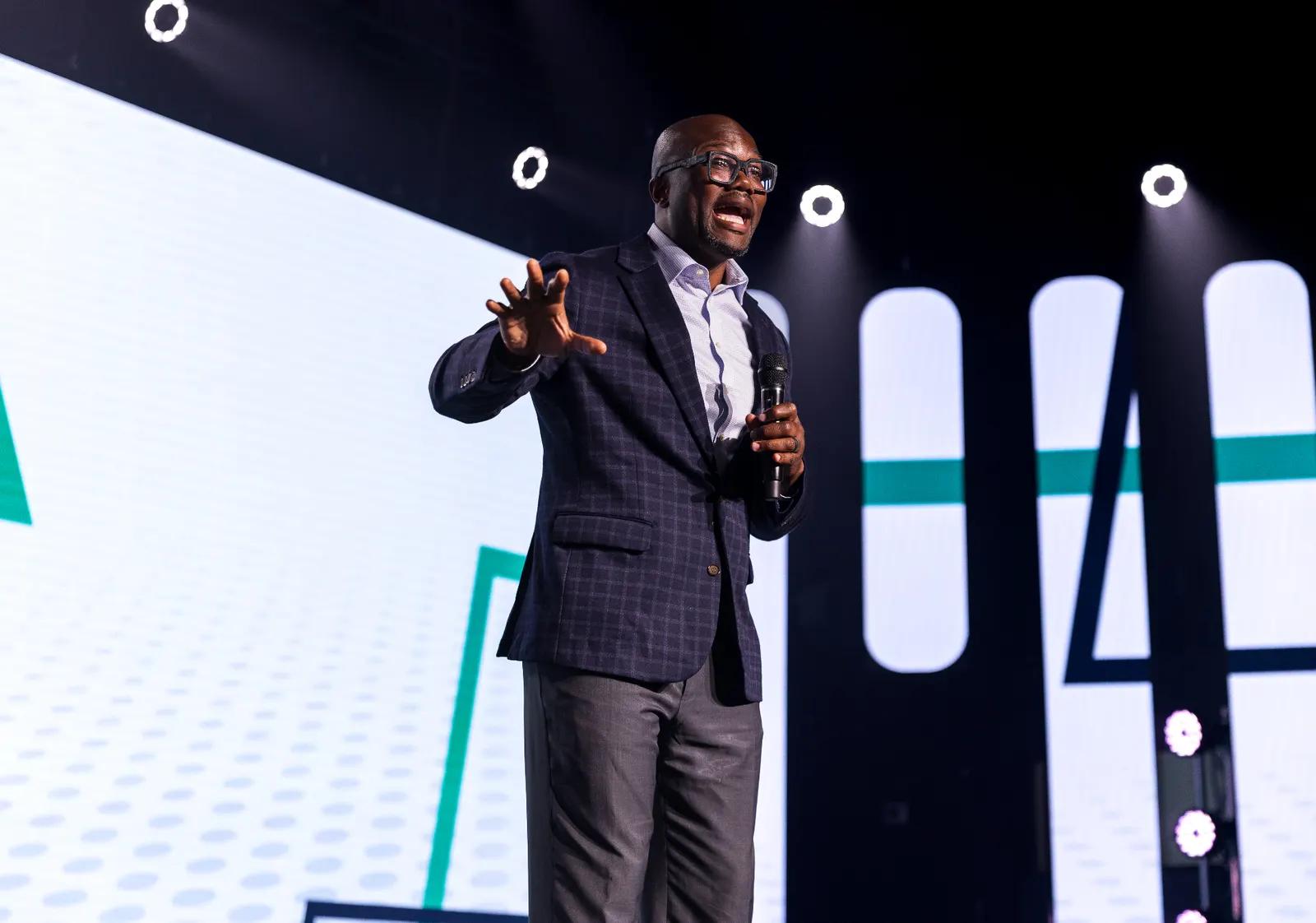 Dr. Chika Okafor speaking at a conference